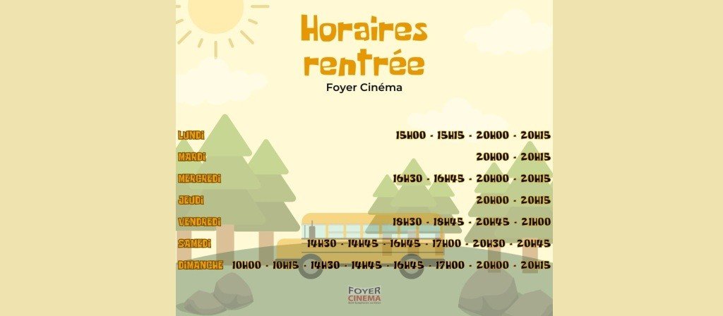 actualité Changement d'horaires